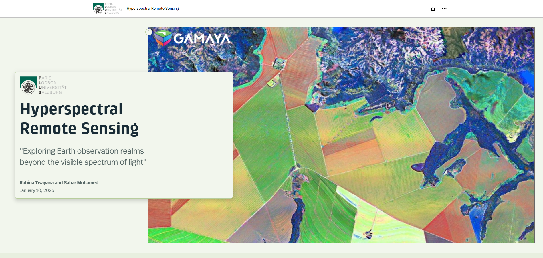 Spatial thinking storymap