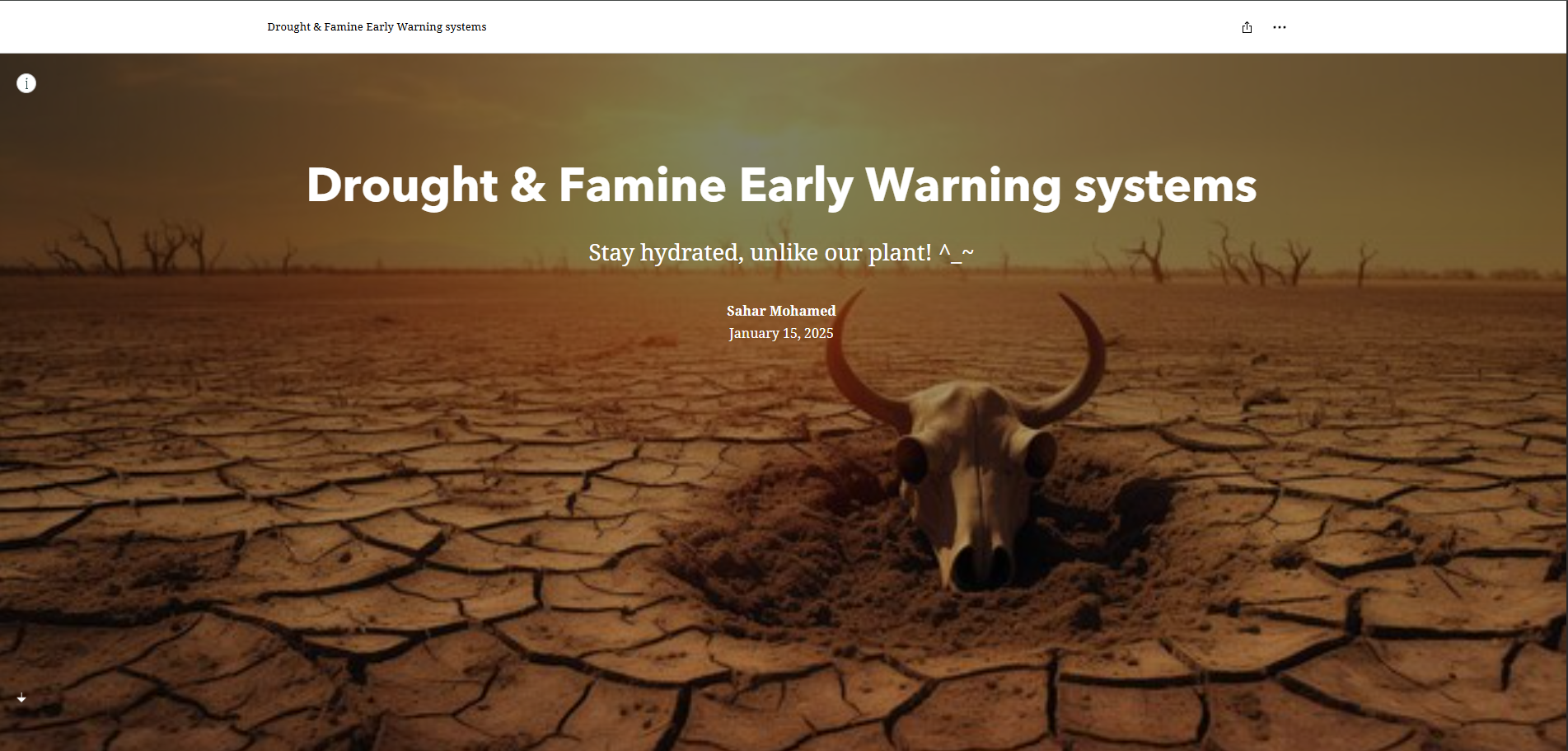 GeoHumanitarian storymap